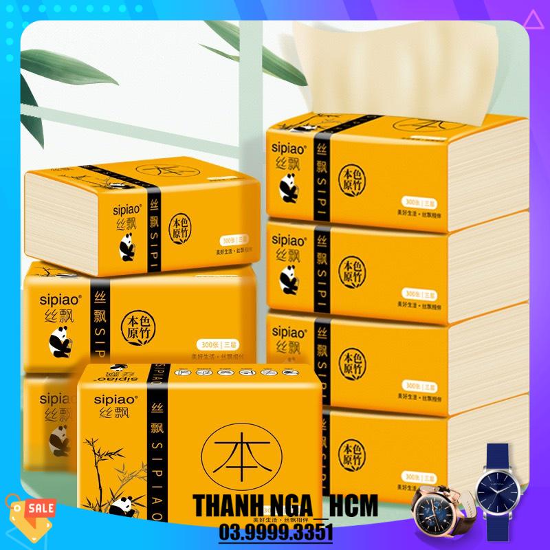 Thùng 30 gói Giấy ăn Hình Gấu Trúc Siêu Dai, Siêu mềm, Siêu thấm ,Hàng chuẩn