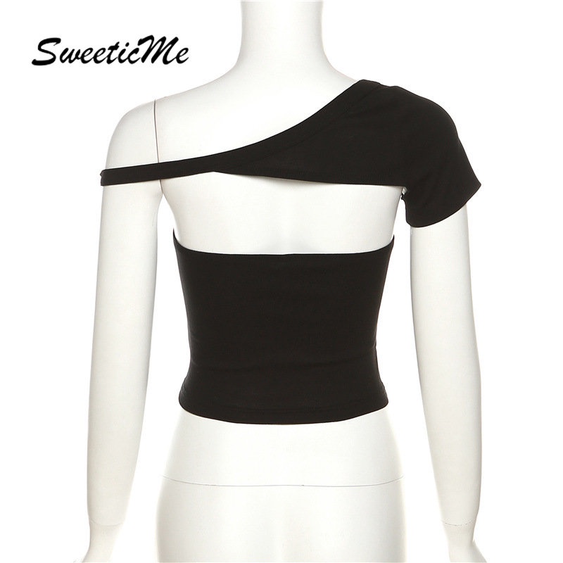 Áo Thun Croptop Tay Ngắn Dáng Ôm Màu Trơn Thời Trang 2023 Quyến Rũ Cho Nữ