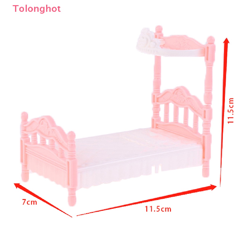 Mô Hình Giường Ngủ Thủ Công Trang Trí Nhà Búp Bê Tỉ Lệ 1: 12