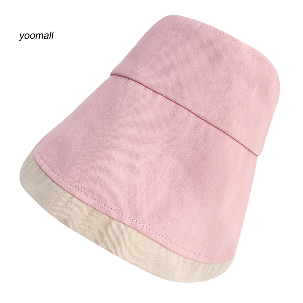 Nón Tai Bèo Vành Rộng Bằng Cotton Màu Sắc Thời Trang Dùng Khi Đi Dã Ngoại / Leo Núi