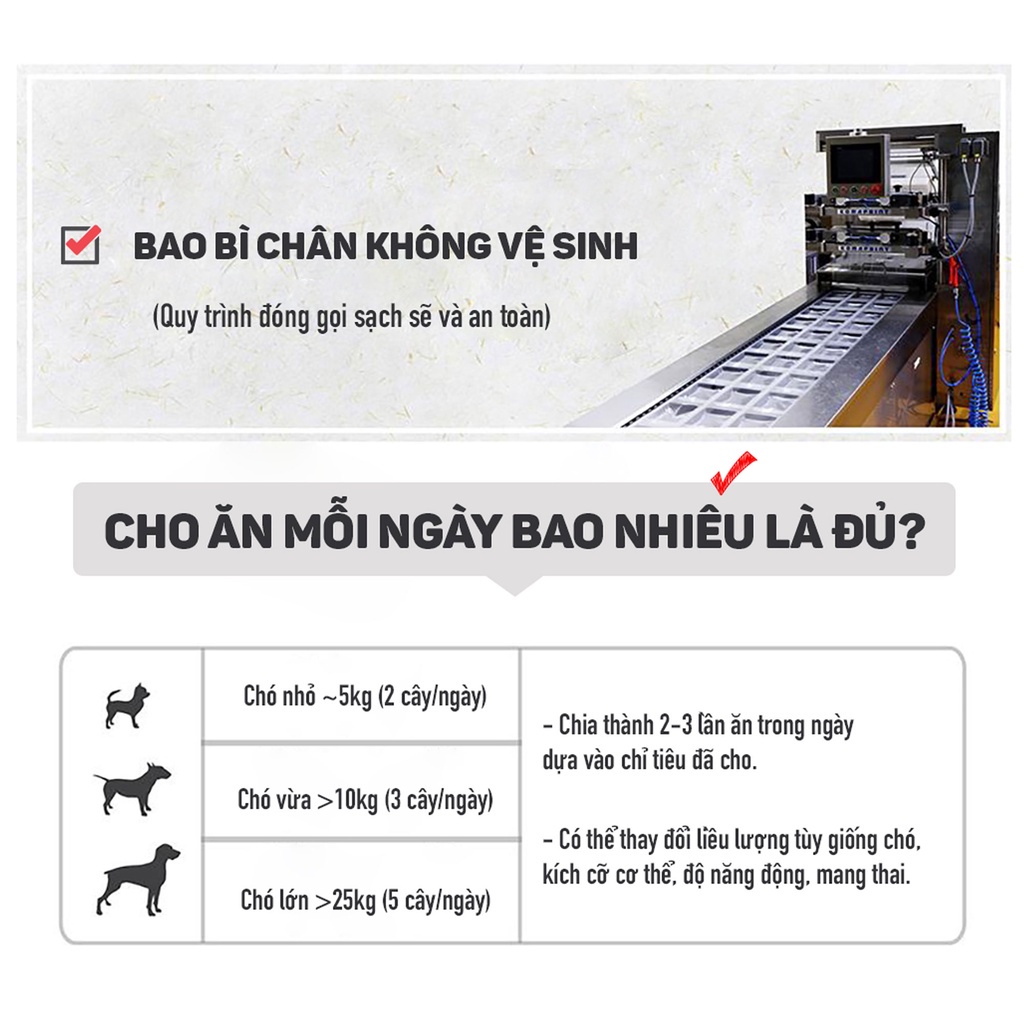 Thịt cuộn thanh sữa Bowwow | Giàu protein và canxi | Chăm sóc răng, nướu | Luyện nhai