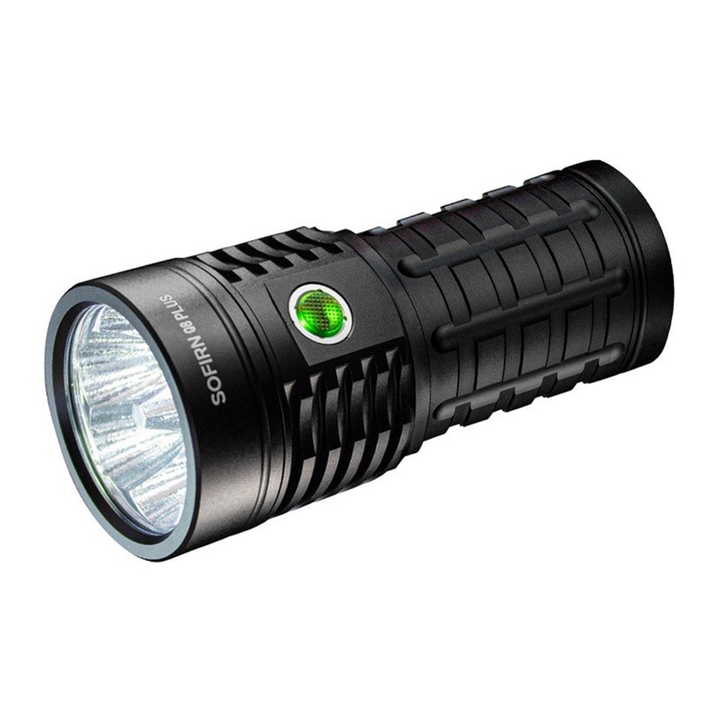 Đèn pin siêu sáng SOFIRN Q8 Plus độ sáng 16000 lumen chiếu xa 554m kèm 3 pin 21700 dung lượng 5000mAh USB-C Powerbank