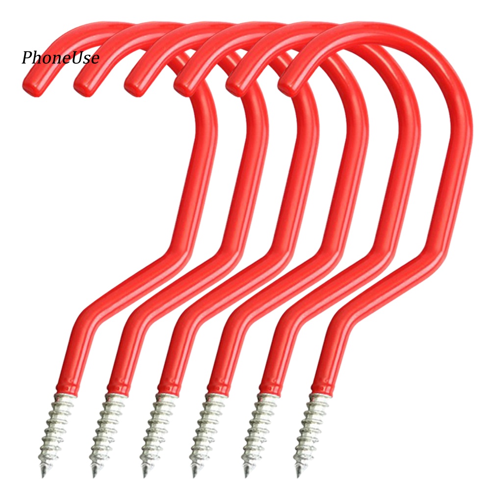 Bộ 6 Móc Treo Xe Đạp Gắn Tường Bằng Da PU