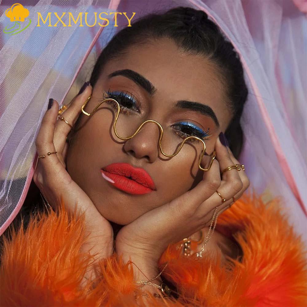 Mắt Kính Không Gọng Bằng Kim Loại Phong Cách Vintage Dành Cho Nữ MXMUSTY