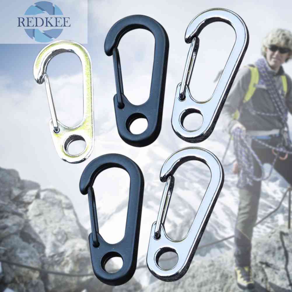 Bộ 5 Móc Khóa Hợp Kim Mini Hình Chữ D Màu Sắc Ngẫu Nhiên