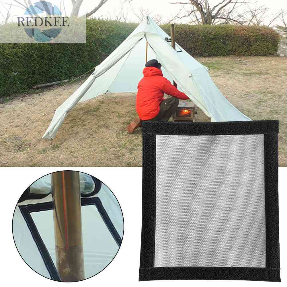 Tấm Vải Thông Hơi Chống Cháy Chống Nóng Tiện Dụng Khi Đi Cắm Trại