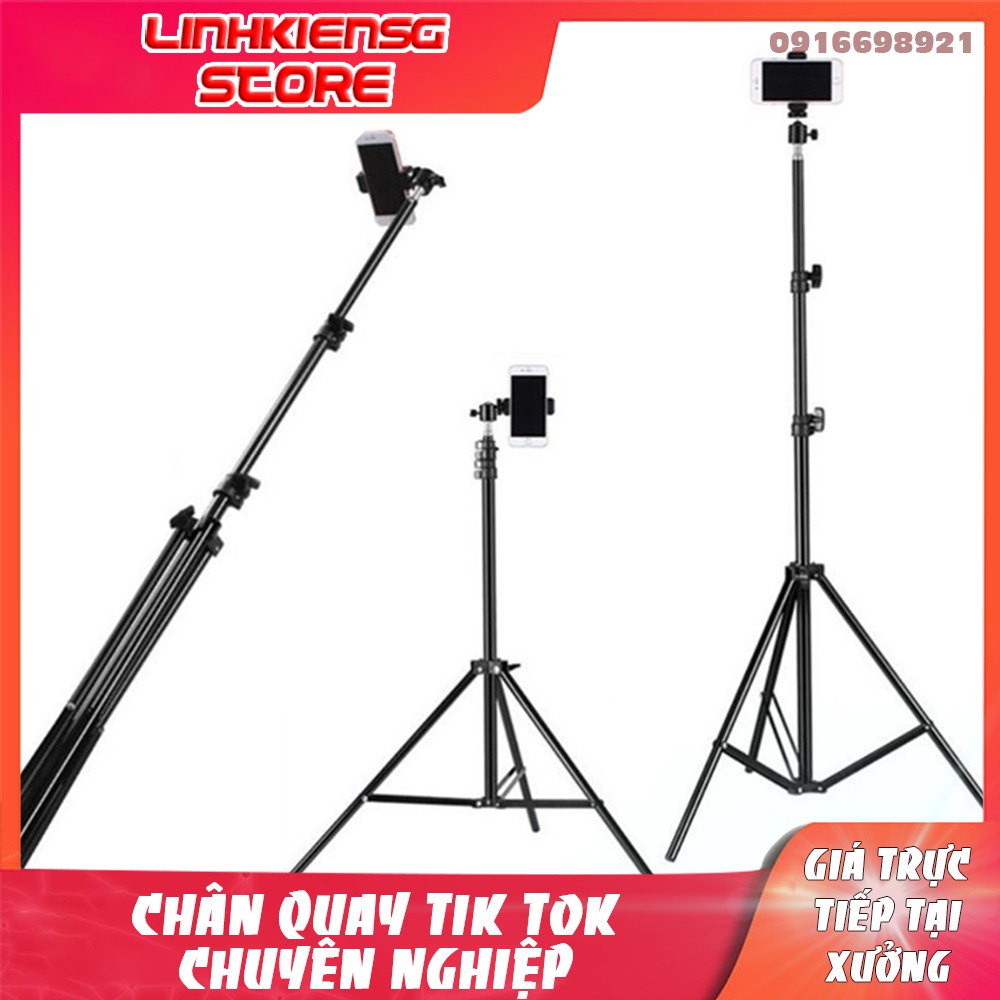 Chân Quay Tik Tok Live Stream Tăng Giảm Chiều Cao 65cm - 2m }