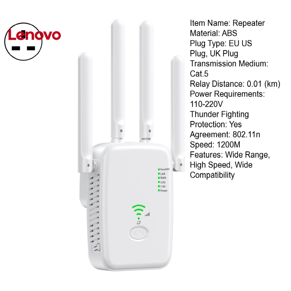 Thiết Bị Tăng Cường Tín Hiệu WiFi 1200Mbps 5G / 2.4G 0.01km 802.11n