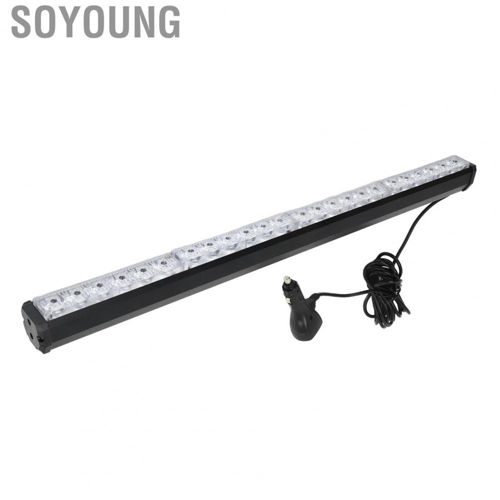 Soyoung Emergency Light Bar Strobe Warning Lamp 13 Flash Patterns High Brightness Universal IP67 Waterproof for Tractor Truck