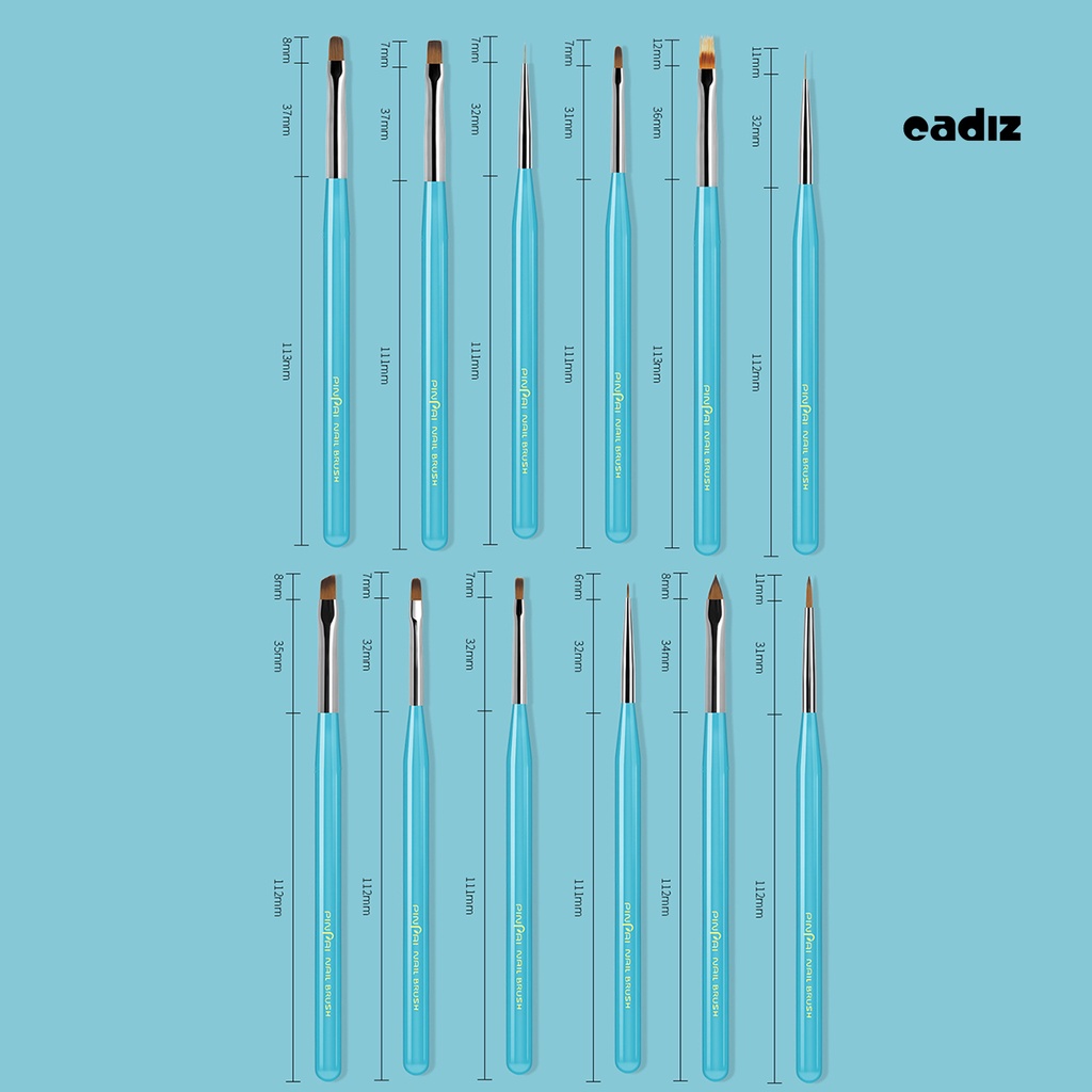 Cọ Vẽ Trang Trí Móng Tay Nghệ Thuật Bằng Sợi Nylon Không Dính Mềm Mại