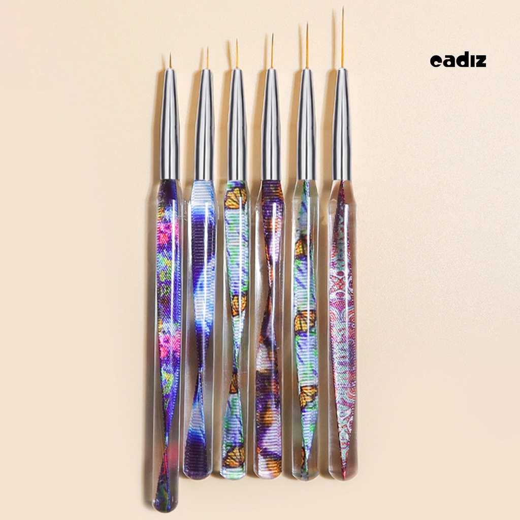 Bút Vẽ Móng Tay Gel UV Đầu Cọ Mềm Không Phai Màu DIY