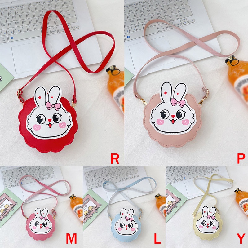 Khung Thành Cho Bé Chất Lượng Cao❤Túi Xách Đeo Vai Họa Tiết Thỏ Dễ Thương Thời Trang Mùa Hè Cho Bé Gái