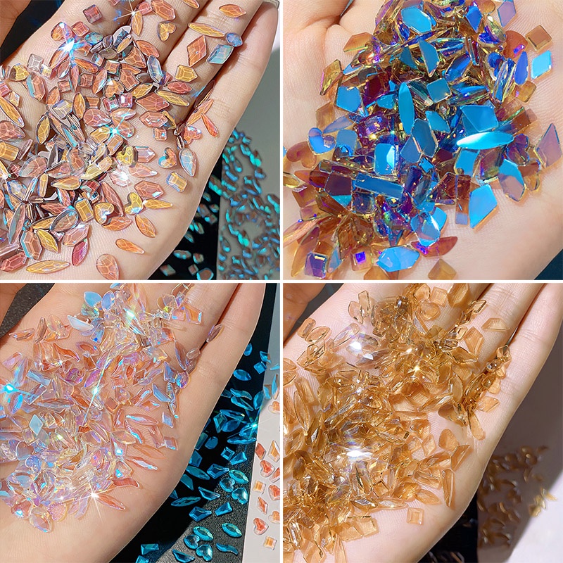 Bộ 100 HạT ĐíNh Trang Trí MóNg 3D Sang TrọNg