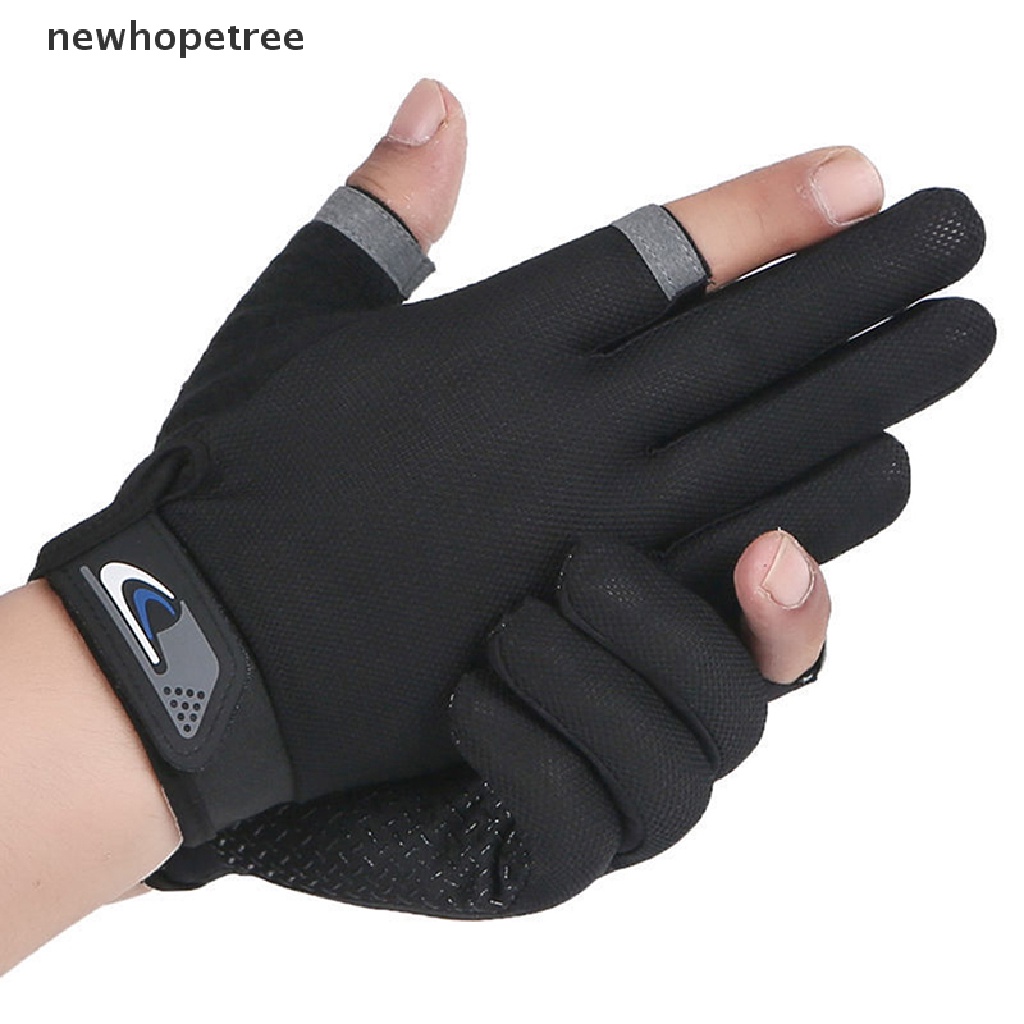 Găng Tay Câu Cá Hai Ngón Chống Nắng Chống Trượt Thoáng Khí Có Thể Chạm Màn Hình Cảm Ứng Cho Nam Nữ