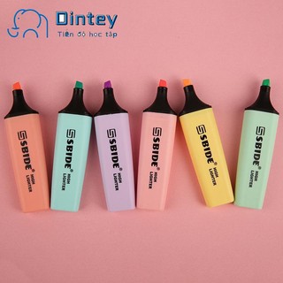 🍟mujicici🍟Bút đánh dấu highlight dạ quang 6 màu lựa chọn