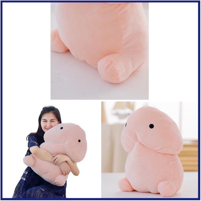 1 Búp Bê Nhồi Bông Penis Đáng Yêu Mềm Mại Trang Trí Nhà Cửa