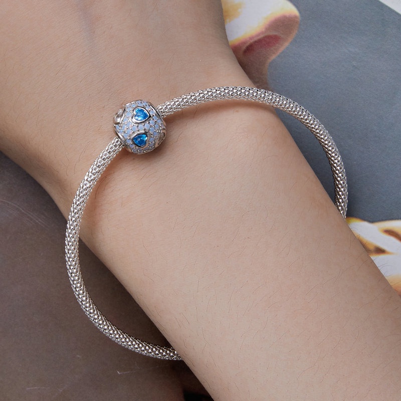 BAMOER Hạt Xâu Chuỗi Hình Sao Biển Và Rùa bạc 925