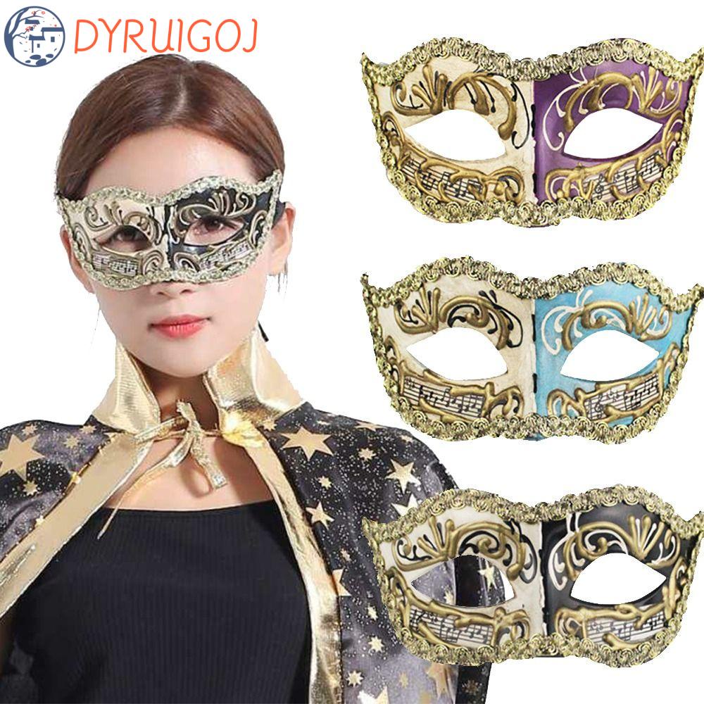 Mặt Nạ Nửa Mặt Hóa Trang Halloween Đơn Giản Sáng Tạo