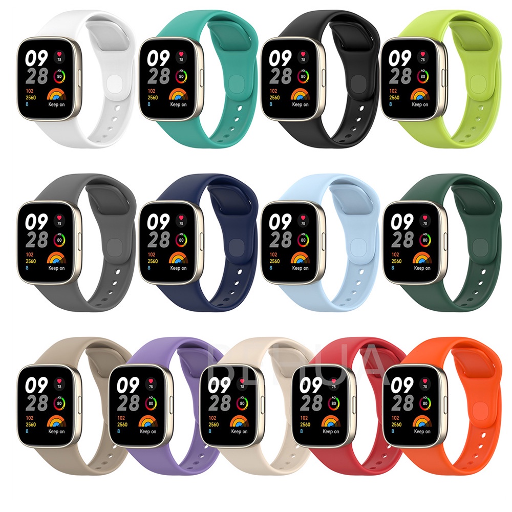 Dây Đeo Thay Thế Chất Liệu Silicon Màu Trơn Cho Redmi Watch 3