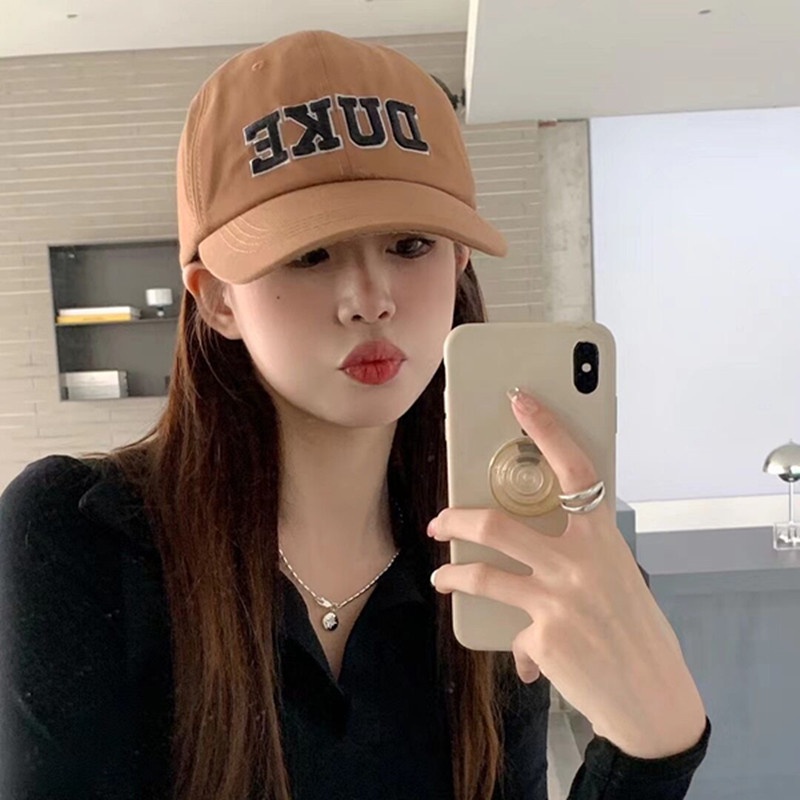 HMH® Mũ Lưỡi Trai Thêu Chữ Phong Cách Hàn Quốc Thời Trang Cá Tính Cho Nữ