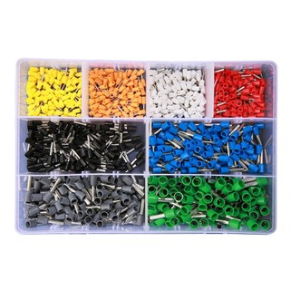 800PCS Terminals Kits VE Tubular Terminal Connector Terminals Crimp Terminator