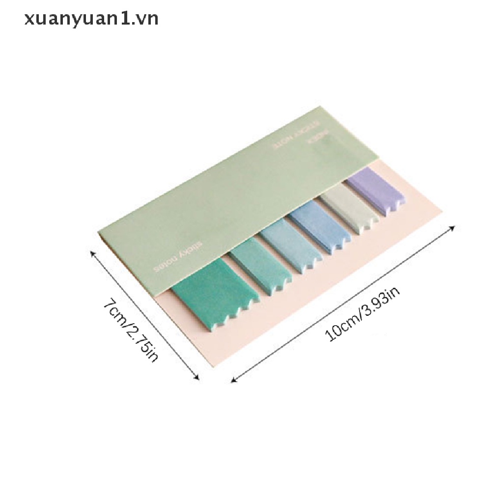 Set 120 Tờ Giấy Ghi Chú Tự Dính Màu Sắc Macaron Xinh Xắn Tiện Dụng