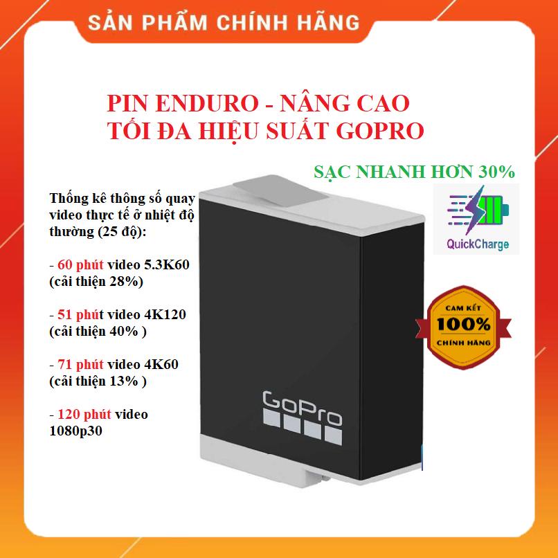 Pin GoPro Enduro -Tăng tối đa hiệu suất hoạt động GoPro Hero 9/10/11[Bao test 7 ngày]