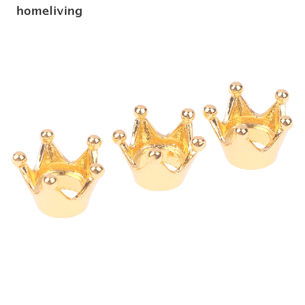 Bộ 5 Vương Miện Kim Loại Mini Trang Trí Nhà Búp Bê