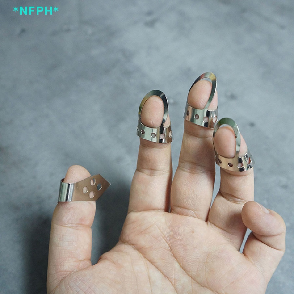 Bộ 4 Miếng Gảy Đàn Guitar Bằng Thép Không Gỉ Có Thể Điều Chỉnh Mới