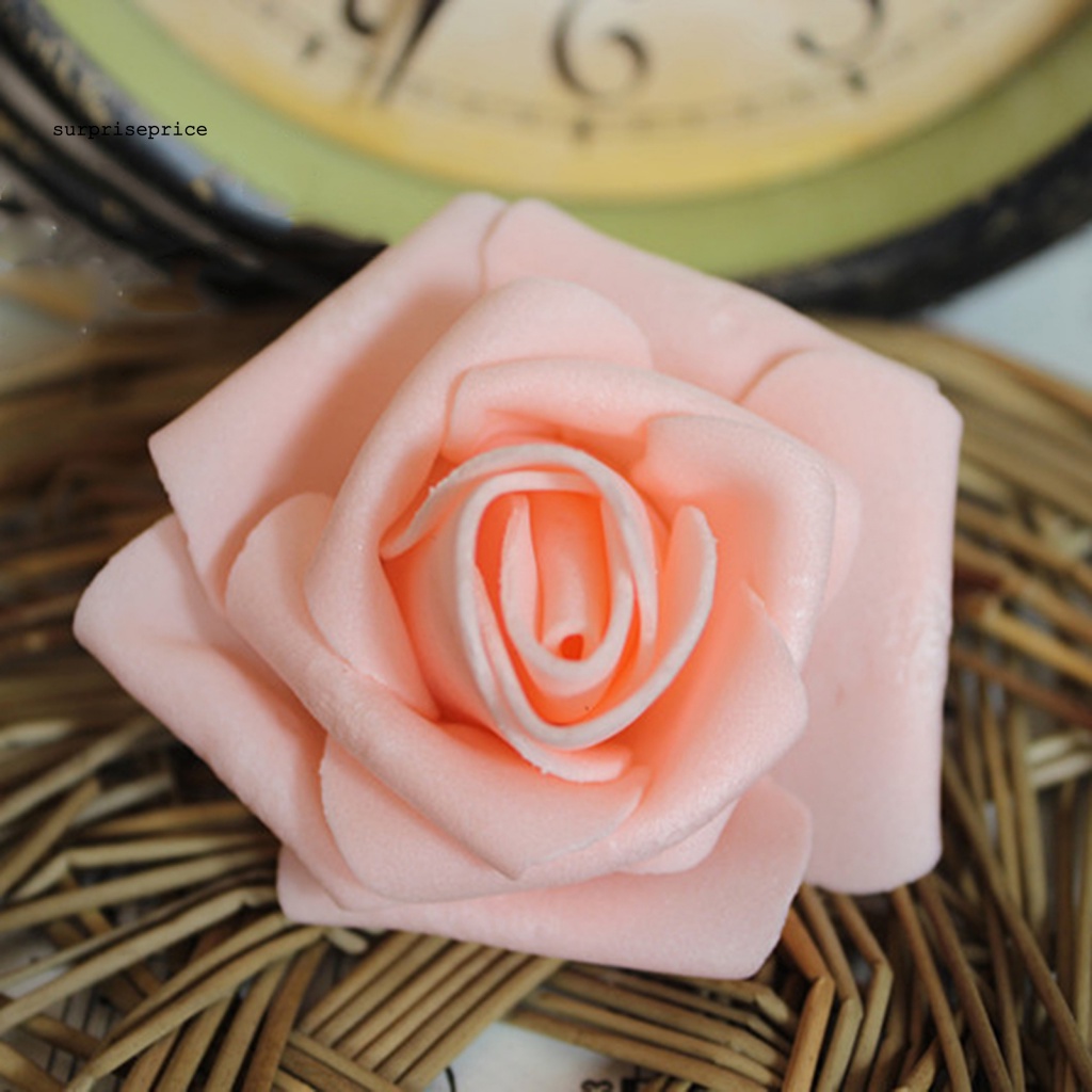 Set 100 Bông Hồng Giả Bằng Xốp Dùng Trang Trí Tiệc Cưới