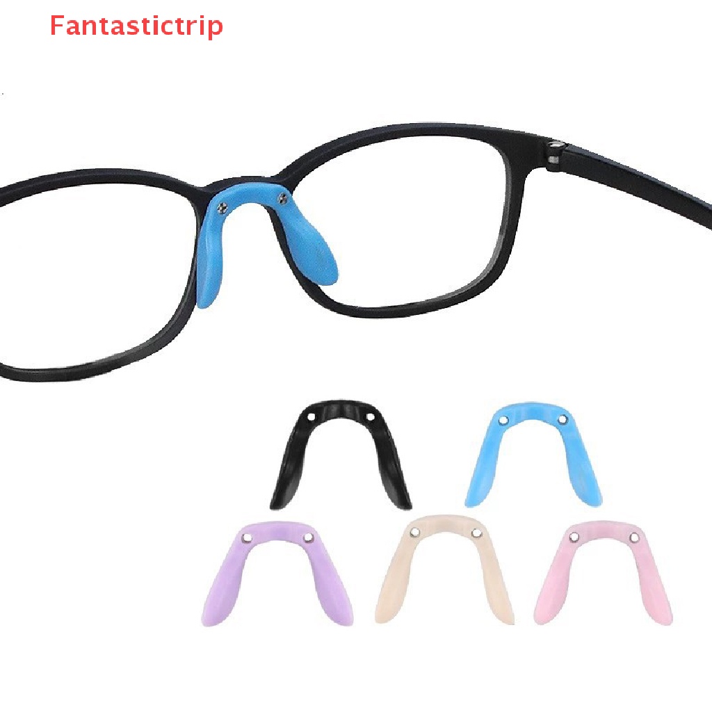 [Fantastictrip] Set 2 Miếng Đệm Mũi Silicon Lắp Ráp Mềm Mại Chống Trượt Nhiều Kiểu Dáng Cho Trẻ Em Trên Mắt Kính