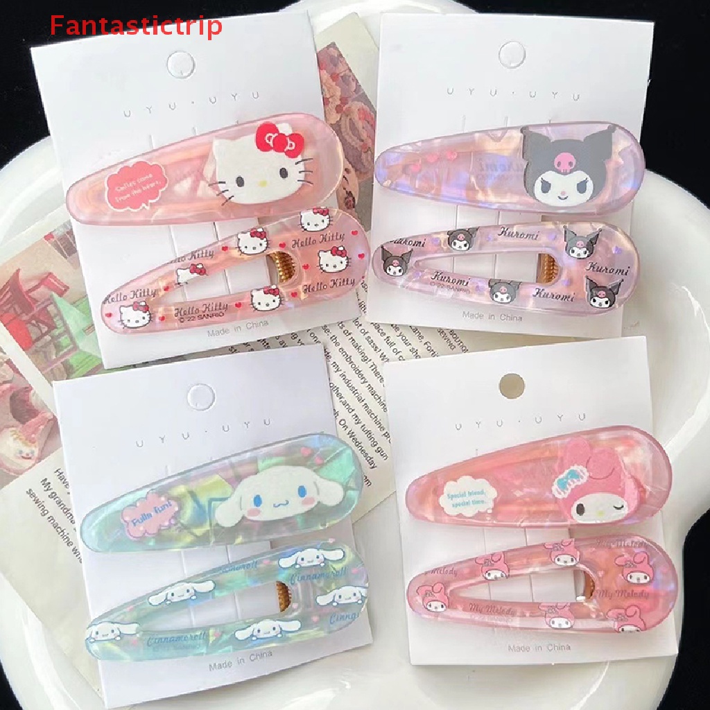 Kẹp Tóc Trang Trí Hình Nhân Vật Hoạt Hình Sanrio Melody Kuromi Cho Bé Gái Mới