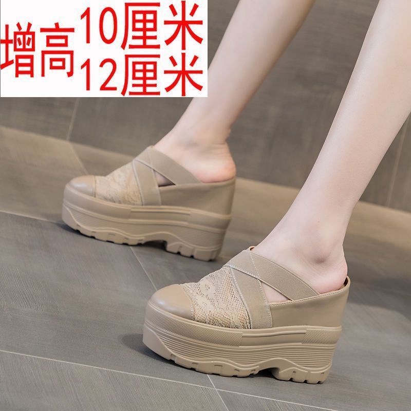 Dép Sandal Cao Gót 12cm Đế Dày 10cm Phong Cách Mới Mùa Hè Cho Nữ