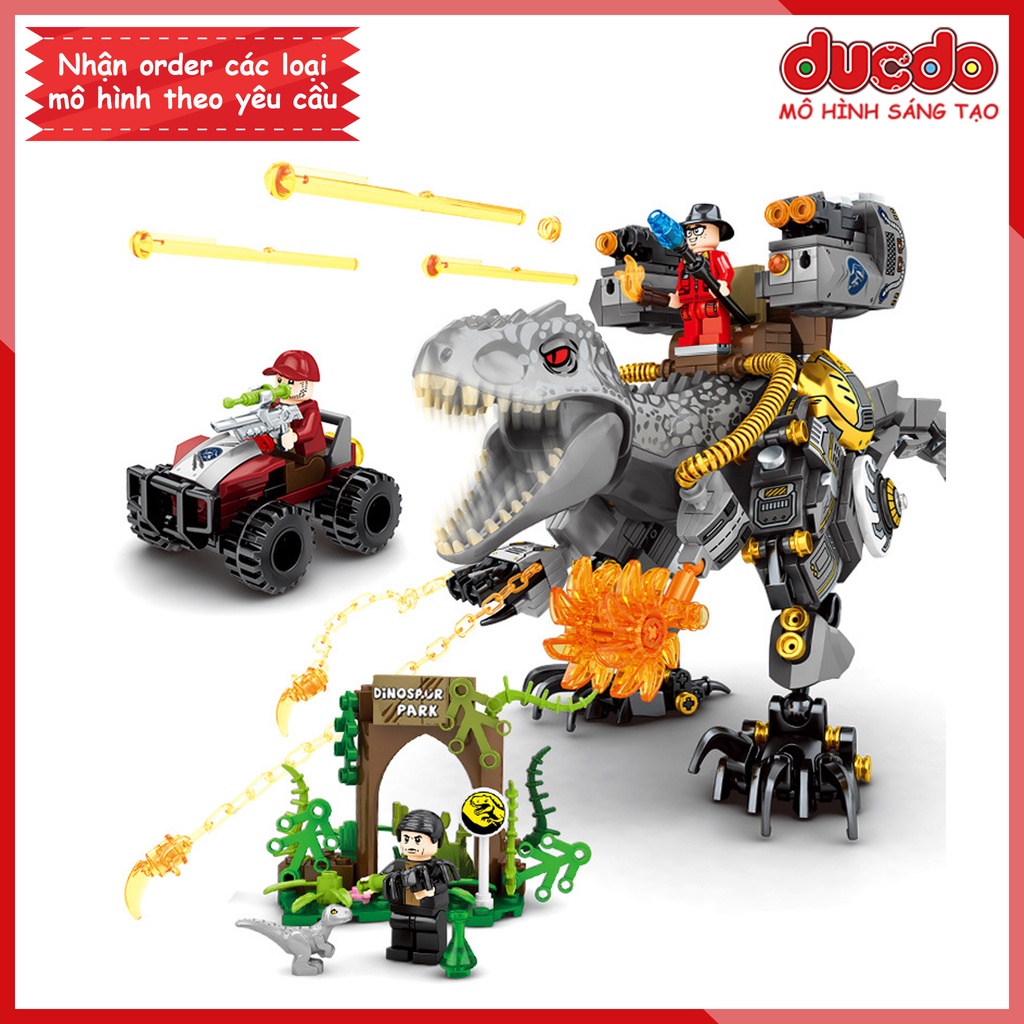 Sembo 205036 Lắp ghép Jurassic World khủng long bạo chúa T Rex - Đồ chơi Xếp hình Mô hình Mini Minifigures