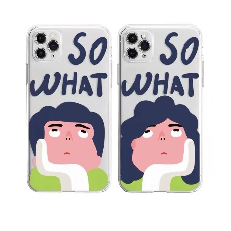 ✅Ốp Điện Thoại Dẻo Trong Suốt Họa Tiết Vui Nhộn Chống Ồn Cho Iphone11 1412 Xsmax xr 13 XAO6