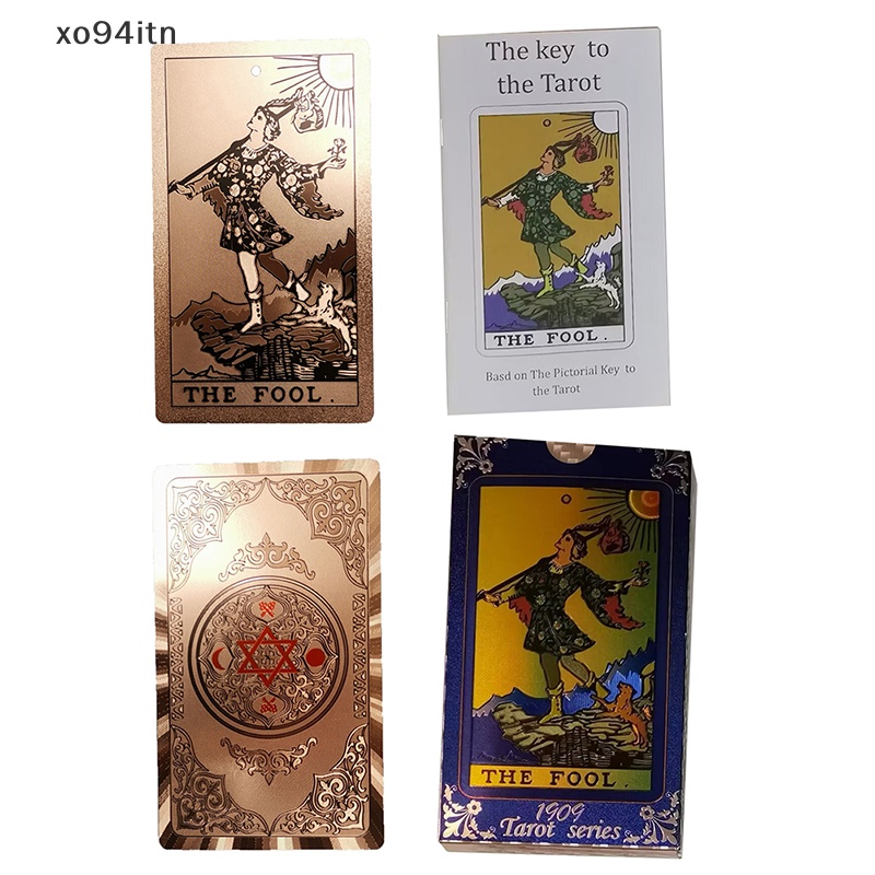 Bộ Bài Tarot Bằng Giấy Mạ Vàng Chống Thấm Nước Và Mài Mòn