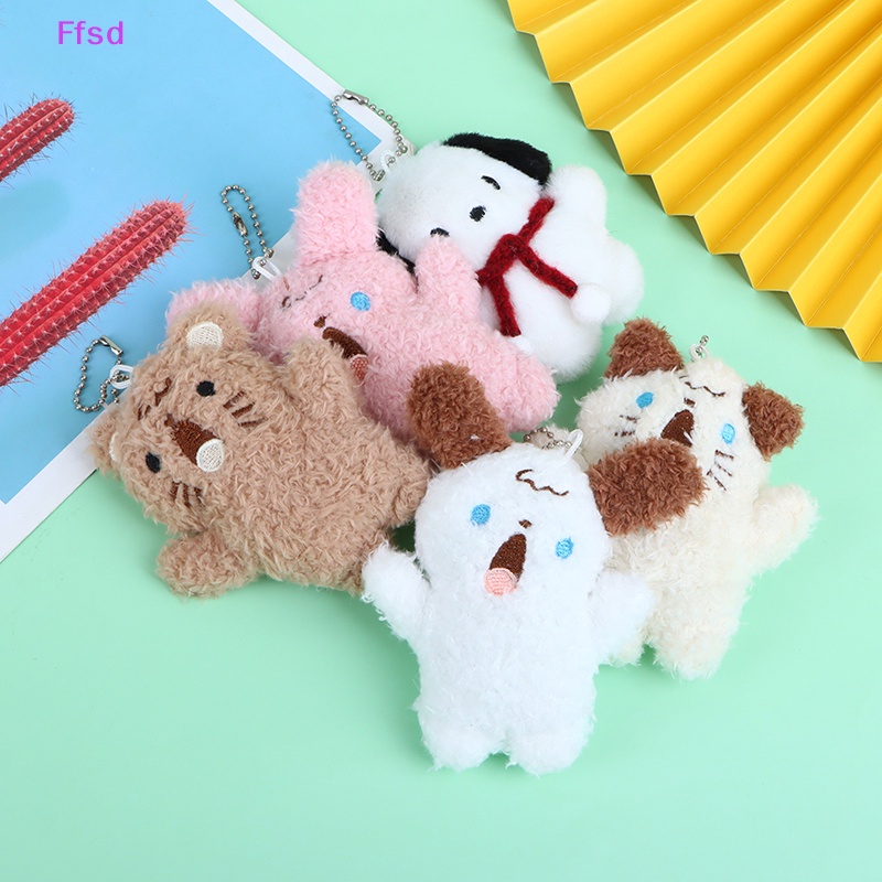 {Ffsd} Móc Khóa Trang Trí Túi Xách / Móc Khóa Hình Thỏ / Gấu Shoug Nhồi Bông Làm Quà Tặng