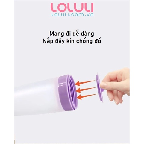 Bình muỗng ăn dặm Loluli nhựa PP và silicon 100ml cho bé ăn dặm uống sữa