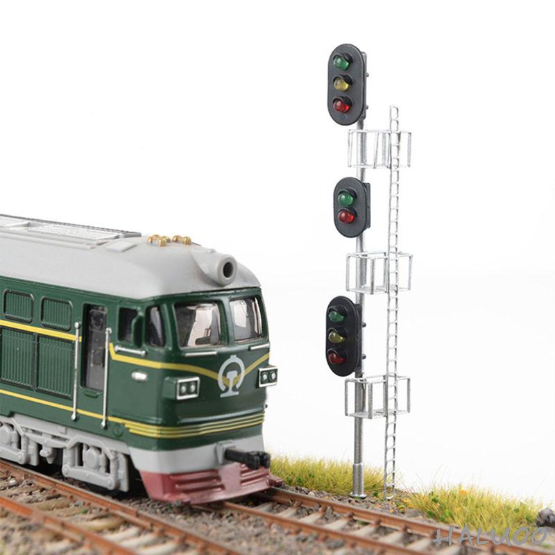 Đèn Tín Hiệu Chéo Đường Phố 1: 87 Cho Mô Hình Tàu Lửa Đường Ray Xe Lửa Diorama