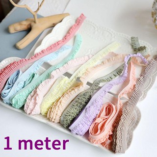 Vải Ren Phối Bèo Co Giãn 1M Dùng May Rèm / Trang Trí Ghế Sofa