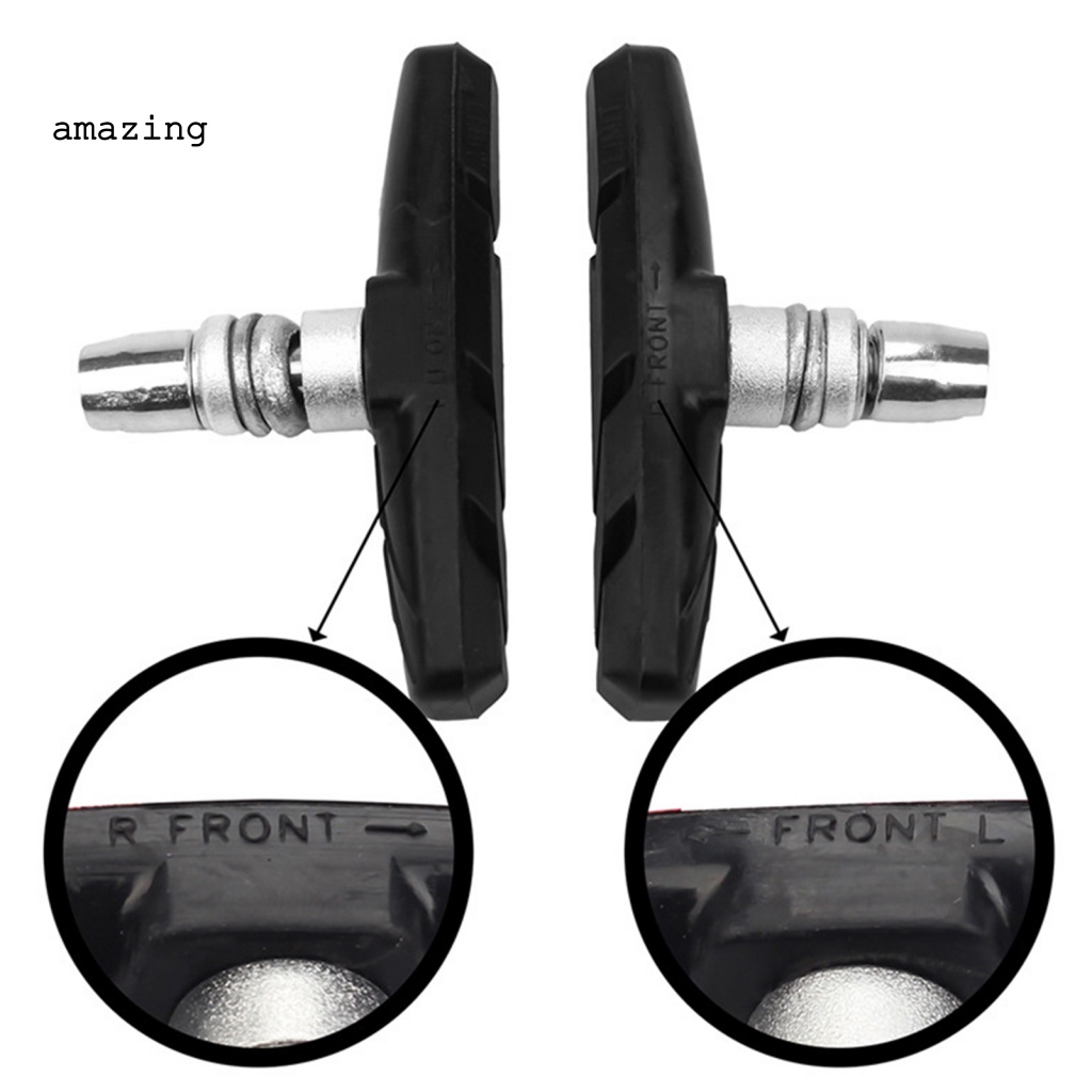 1 Cặp Má Phanh Xe Đạp Leo Núi Hình Chữ V Bằng Cao Su Bền