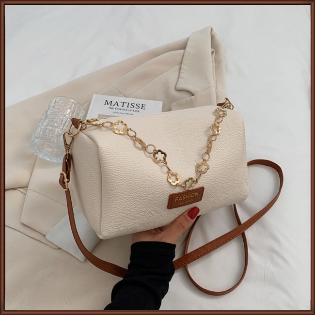 Túi Đeo Chéo Da Pu Họa Tiết Trái Vải Chống Rỉ Sét Thoải Mái Thời Trang Cho Nữ