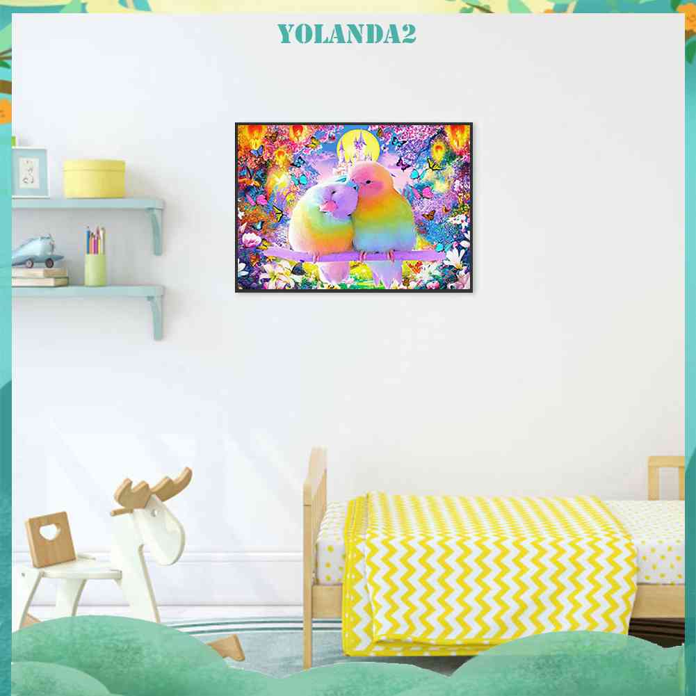 Tranh Đính Đá Kim Cương Toàn Bộ 5D DIY Hình Vẽ Vẹt