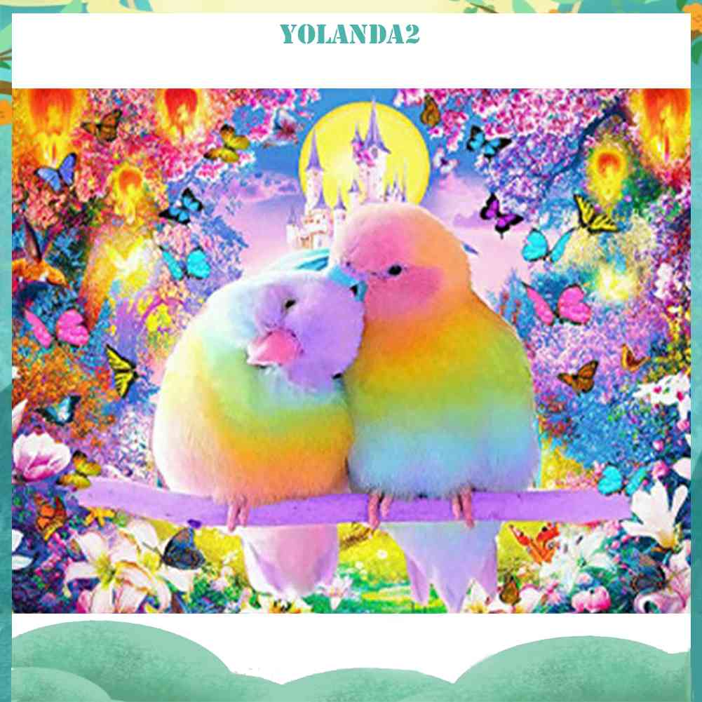 Tranh Đính Đá Kim Cương Toàn Bộ 5D DIY Hình Vẽ Vẹt