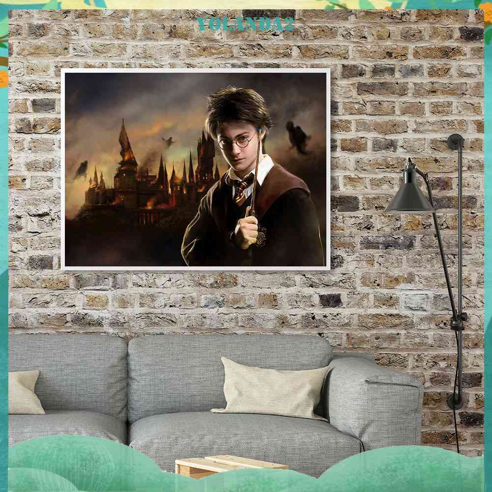 Tranh Đính Đá Kim Cương Toàn Bộ Tròn Hình Harry Potter