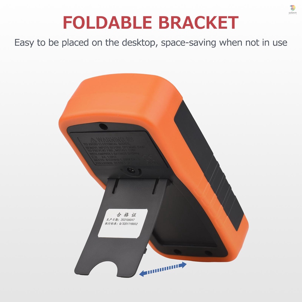 Máy Đo Điện Dung Kỹ Thuật Số NJTY Màn Hình LCD 600pF Sang 100 Mf 6000 Kẹp Cá Sấu Và Cầu Chì 0.2A Độ Chính Xác Cao