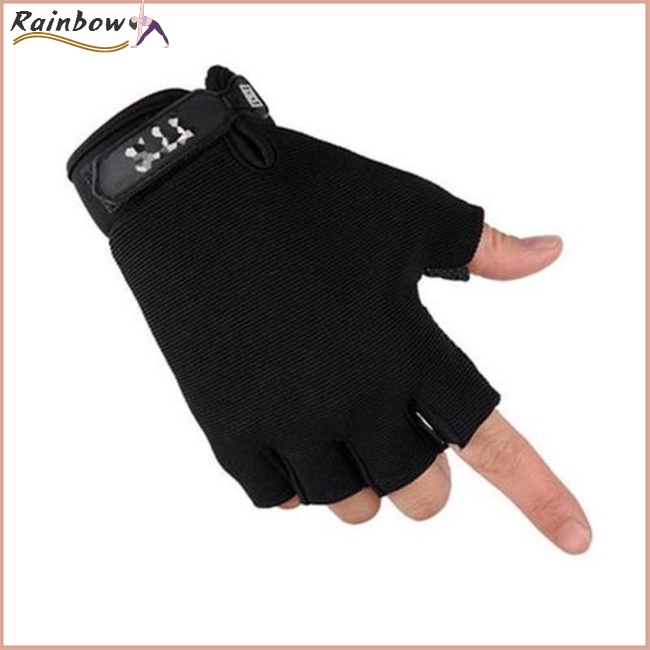 Găng Tay Thể Thao Nửa Ngón Chống Trượt Thoáng Khí Cho Trẻ Em