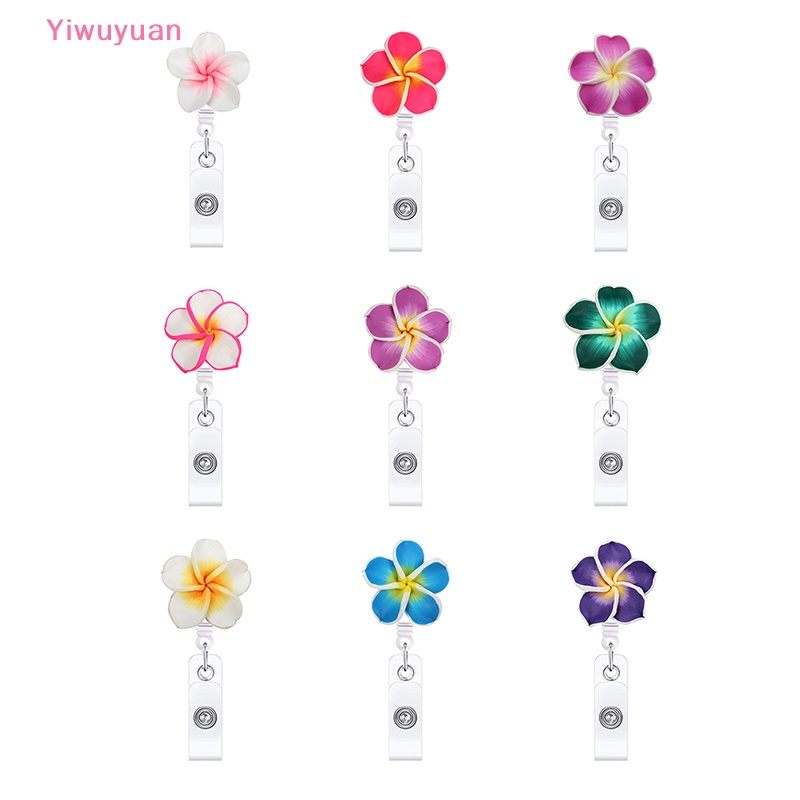 Kẹp Gắn Thẻ ID / Tên Hình Hoa Thu Gọn Được < Yiwuyuan > Mới