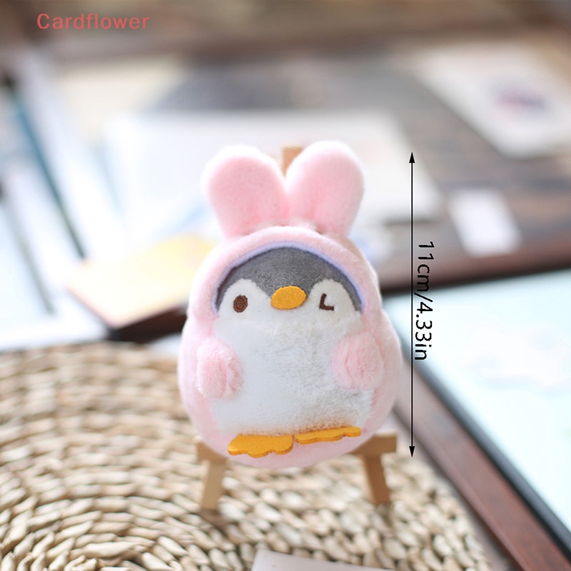 < Cardflower > Móc Khóa Hình Chim Cánh Cụt Nhồi Bông Mềm Mại Vui Nhộn Phong Cách Dành Cho Trang Trí Túi Xách Sinh Nhật Mới
