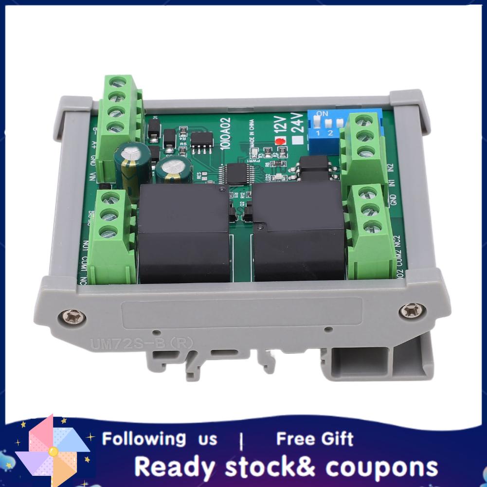 Xiyijia 2 Channel Relay Board Relay Module Compact Size Multiple Working Modes DC 12V for DIY Electrical Equipments
